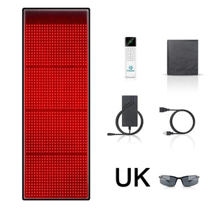 1440 LEDs Red Infrared Light Mat 660nm 850nm Near Infrared Light Device Yoga Large Pad 76"x 24"For Body Pain Relief Power 160W - Healari