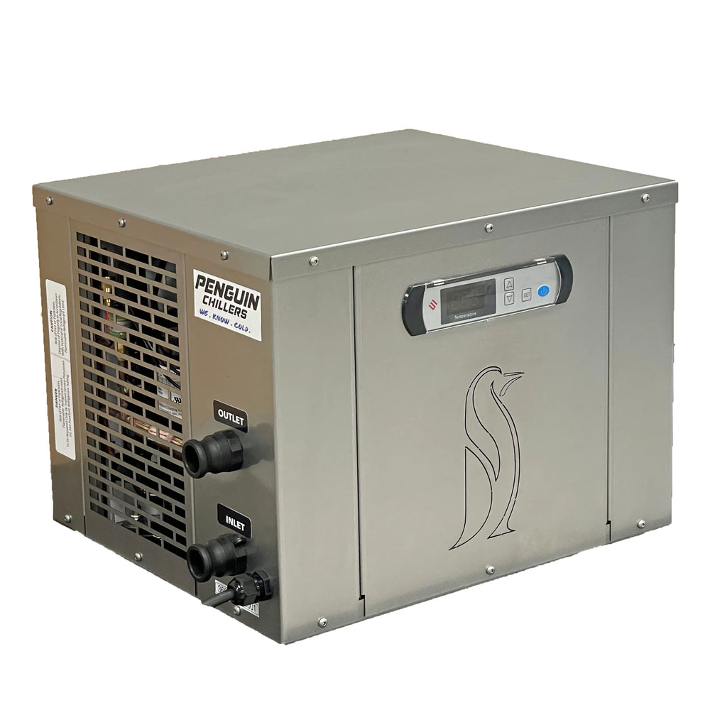 Penguin chiller on a white background