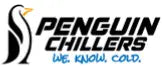 Logo of Penguin Chillers with a black and white design.