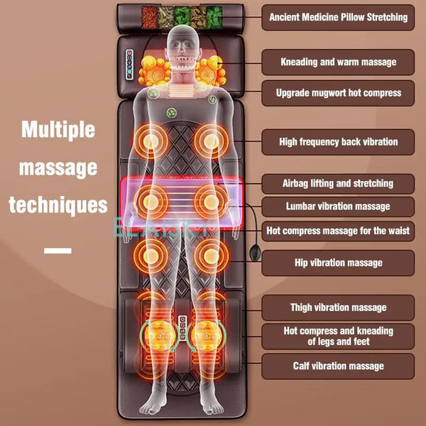 Electric Massage Mattress Vibrating Heating