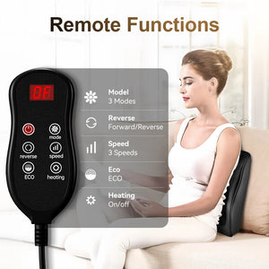ThermalHarmony Kneading Neck & Back Massage Pillow