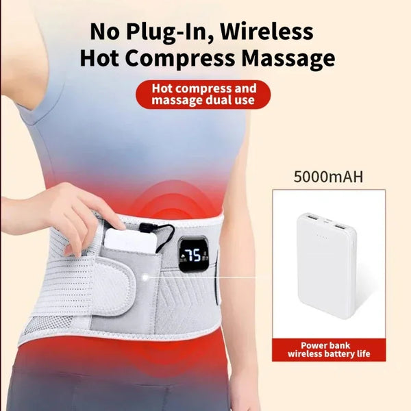 Electric Waist Belt for Heat & Massage Relief