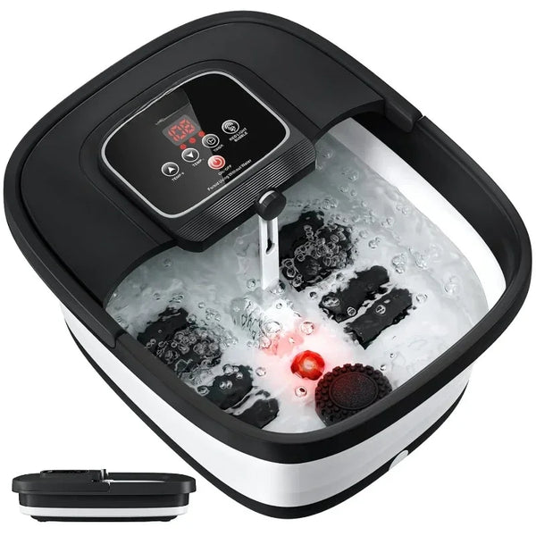 Collapsible Heated Foot Spa with Massage Rollers