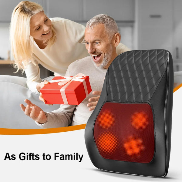ThermalHarmony Kneading Neck & Back Massage Pillow
