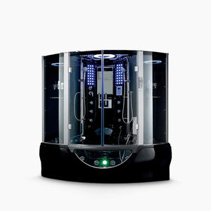 Maya Bath Valencia Steam Shower with Whirlpool Tub &Amp; Built-In TV