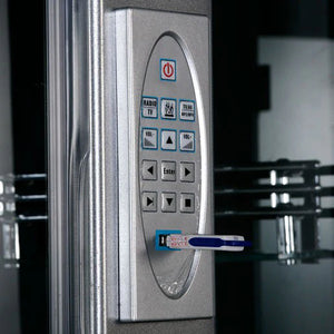 Maya Bath Siena-L Steam Shower: Left-Side Corner Steam & Whirlpool Combo