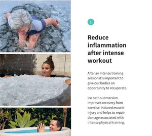 AquaTherma Pro Inflatable Cold Plunge Tub - Healari