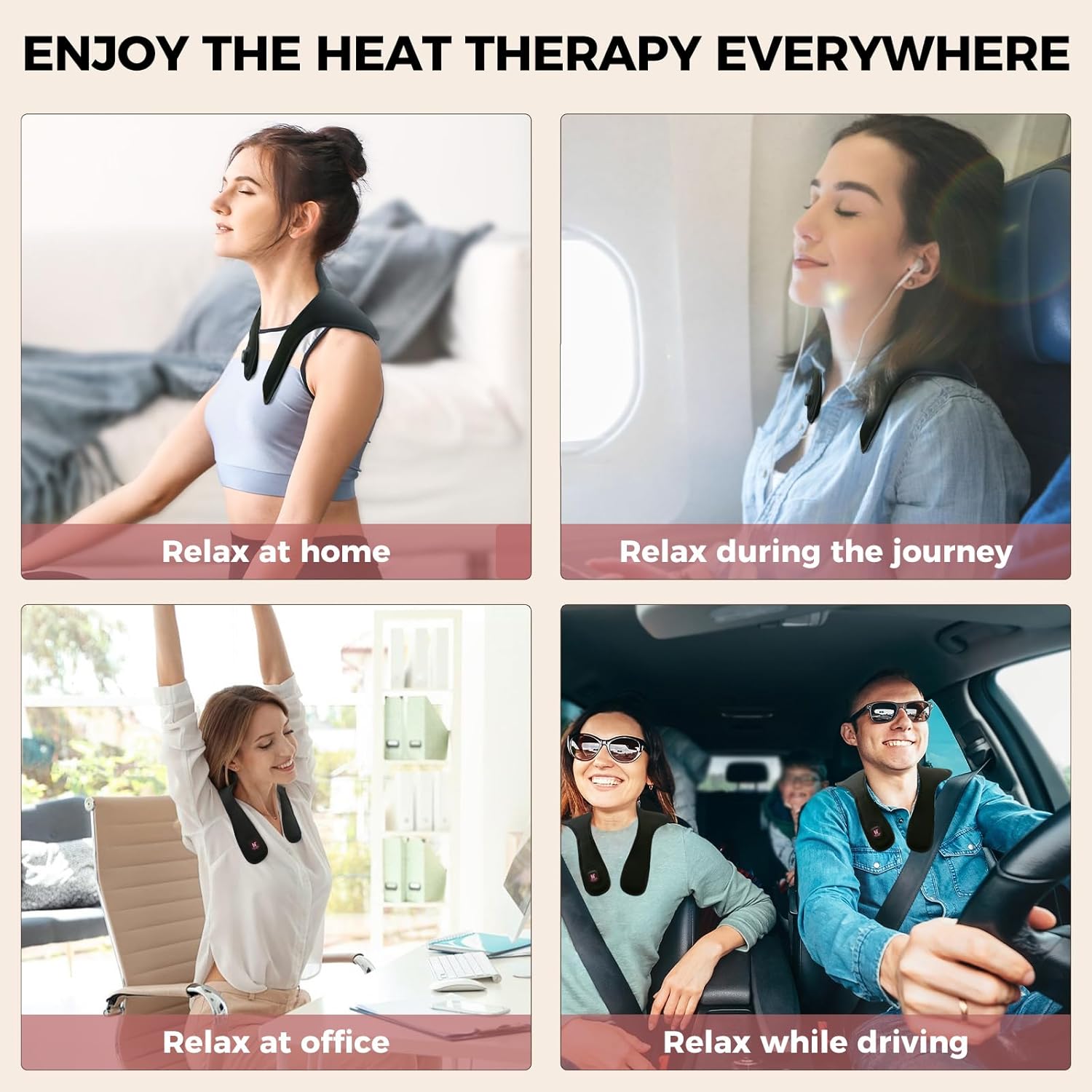 CozyPulse Cordless Heated Neck Wrap - Healari