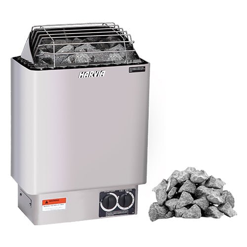 Harvia KIP Series 3kW | 4.5kW | 6kW | 8kW Electric Sauna Heater with Built - In Controls - Healari