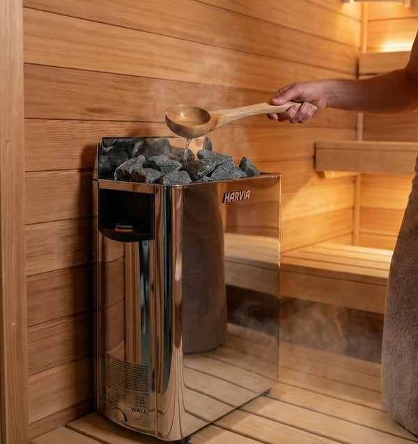 Harvia The Wall Sauna Heater Kit Series - Stones Included - Healari