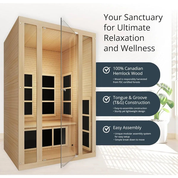 Heat&Chill Home Infrared Sauna - Healari