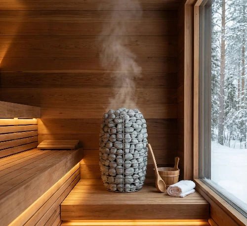 HUUM HIVE MINI 6kW Electric Sauna Heater | Floor Model | Heater Only (Requires Stones & Control) - Healari