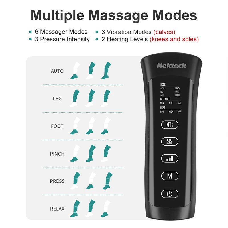 LegEase Air Compression Massager with Heat - Healari