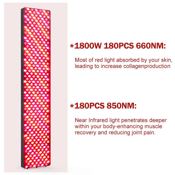 Luminara Elite Pulsing Red Light Therapy Device With Stand - Healari