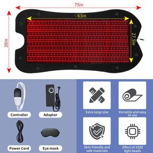 Luminara Luxe Full - Body Red Light Therapy Mat - Healari
