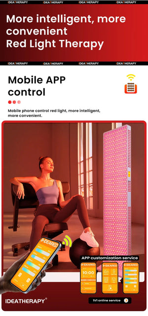 Luminara Luxe Red Light Therapy Panel with Stand - Healari