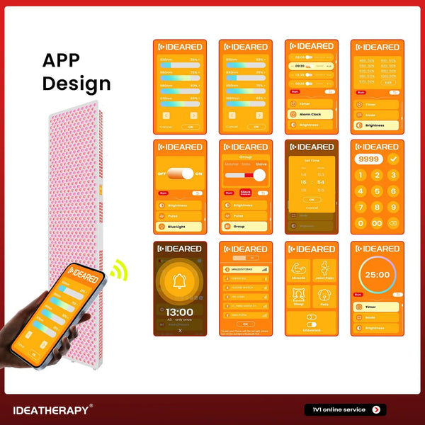 Luminara Luxe Red Light Therapy Panel with Stand - Healari