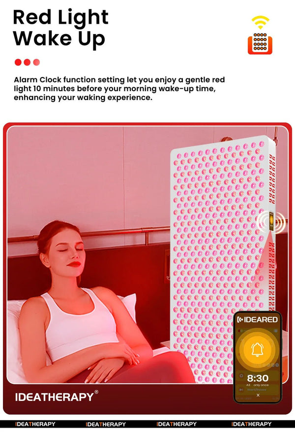 Luminara Luxe Red Light Therapy Panel with Stand - Healari