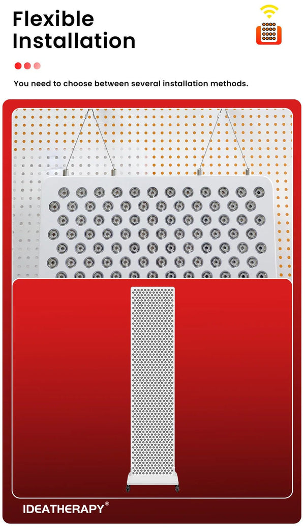 Luminara Luxe Red Light Therapy Panel with Stand - Healari