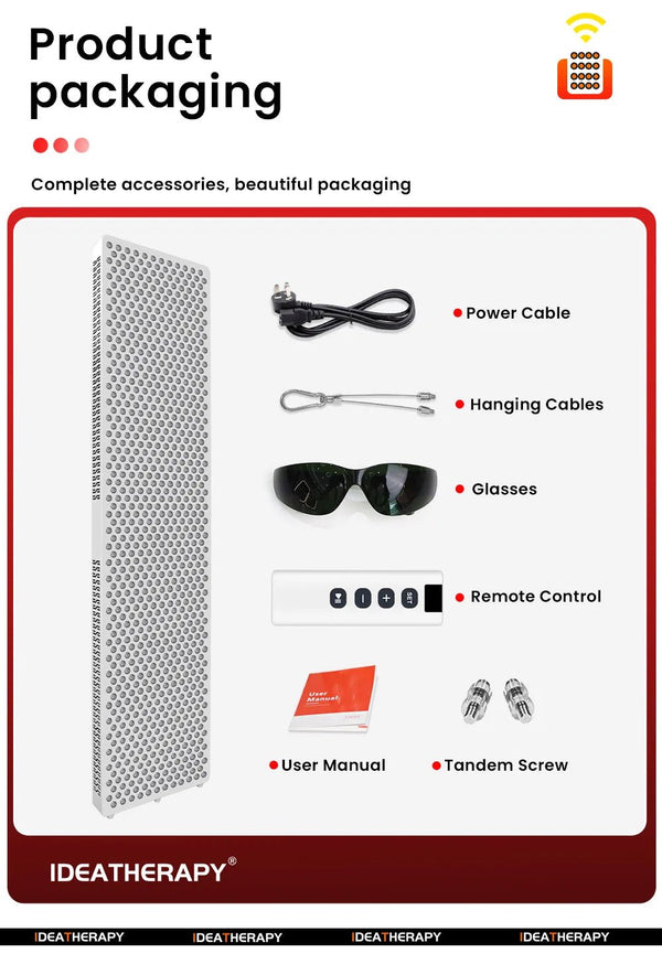Luminara Luxe Red Light Therapy Panel with Stand - Healari