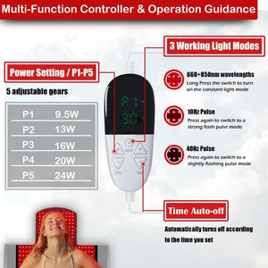 Luminara Pro Red Light And Infrared Light Therapy Mat - Healari
