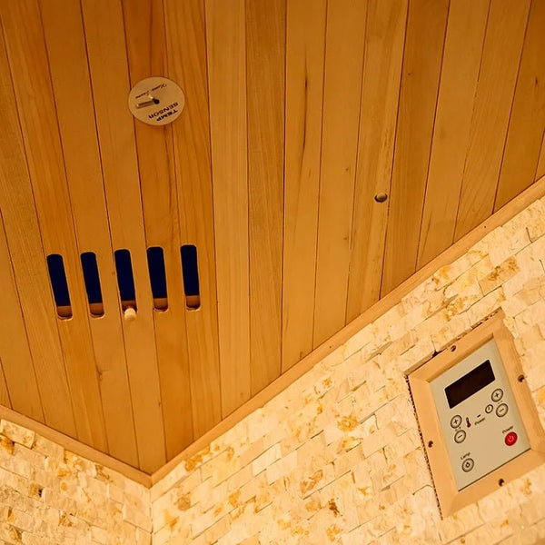 LuxeSuite Indoor Corner Steam Sauna Room - Healari
