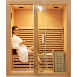 LuxxeHeat Indoor Steam Sauna Room - Healari
