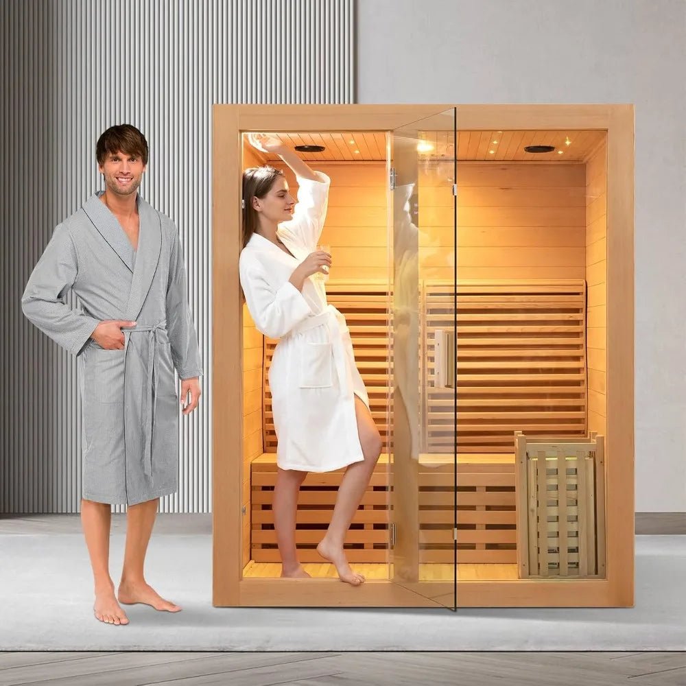 LuxxeHeat Indoor Steam Sauna Room - Healari