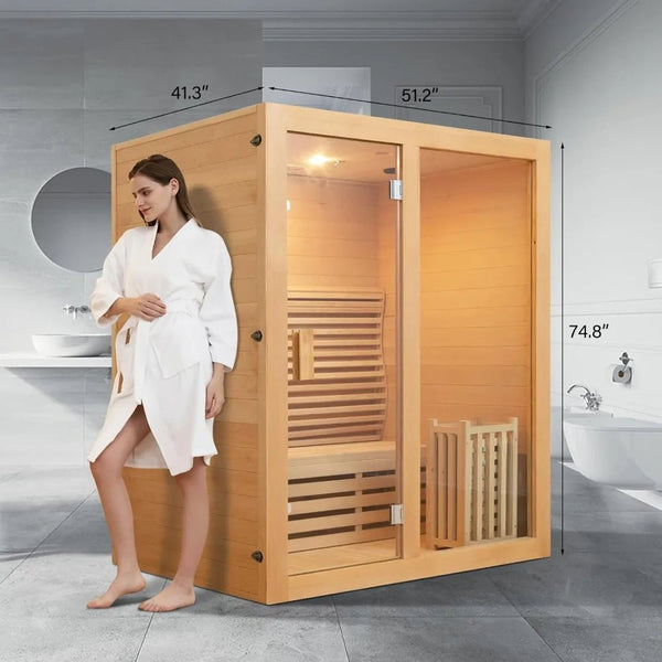 LuxxeHeat Indoor Steam Sauna Room - Healari