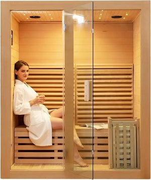 LuxxeHeat Indoor Steam Sauna Room - Healari