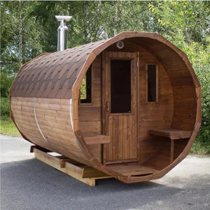 LuxxeSuite Pro Red Cedar Steam Sauna - Healari