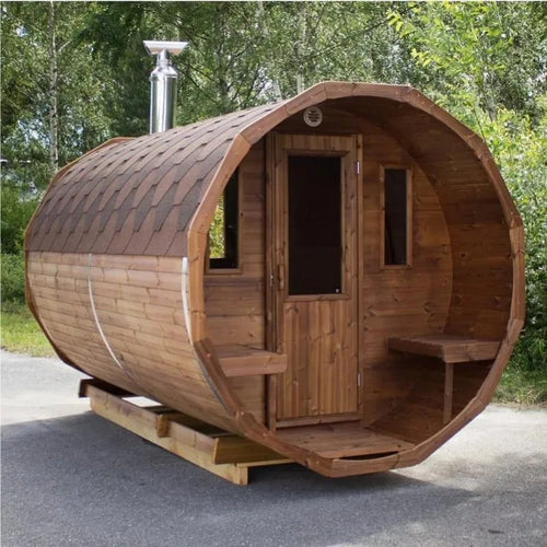 LuxxeSuite Pro Red Cedar Steam Sauna - Healari