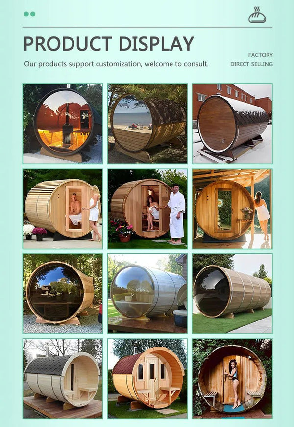 LuxxeSuite Pro Red Cedar Steam Sauna - Healari