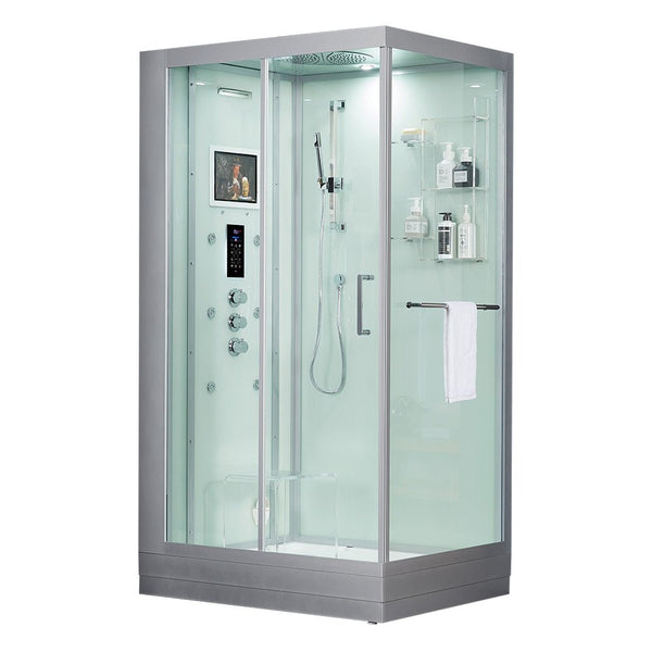 Maya Bath Lucca Steam Left – Luxury Glass Enclosure Steam Shower System - Healari