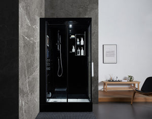 Maya Bath Lucca Steam Left – Luxury Glass Enclosure Steam Shower System - Healari
