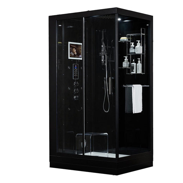 Maya Bath Lucca Steam Left – Luxury Glass Enclosure Steam Shower System - Healari