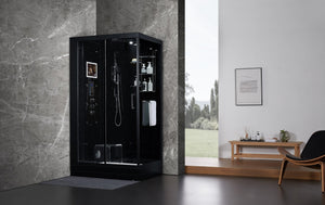 Maya Bath Lucca Steam Left – Luxury Glass Enclosure Steam Shower System - Healari