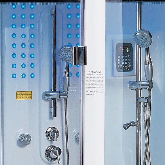 Maya Bath Siena - R Steam Shower: Right - Side Corner Steam & Whirlpool Combo - Healari