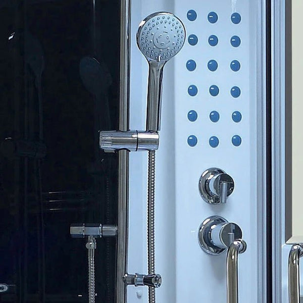 Maya Bath Valencia Steam Shower with Whirlpool Tub &Amp; Built - In TV - Healari