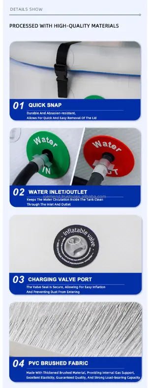 PolarEdge Apex Curve Portable Inflatable Cold Plunge - Healari