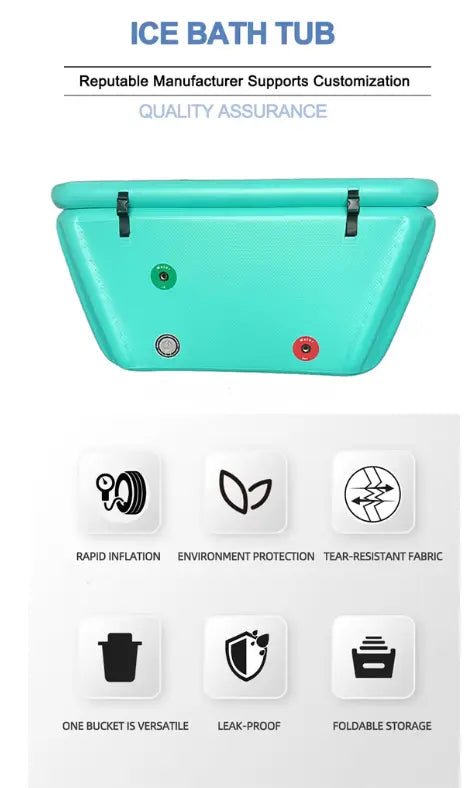 PolarEdge Apex Curve Portable Inflatable Cold Plunge - Healari