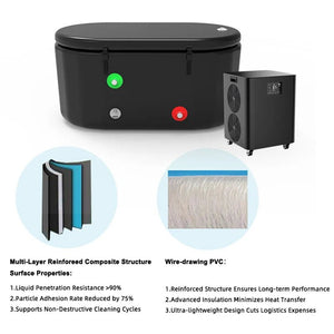 PolarEdge Inflatable Oval Cold Plunge Tub + Chiller System - Healari