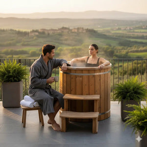 PolarEdge Luxe Halo Ice Tub - Outdoor Cold Plunge - Healari