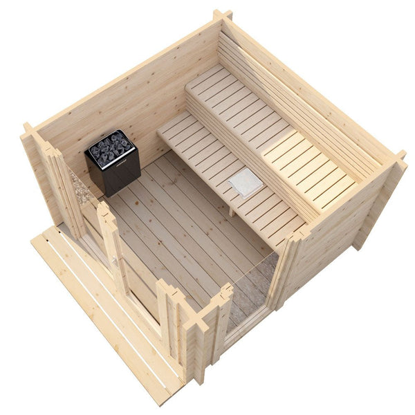 SaunaLife Model G4 Outdoor Home Sauna Kit - Healari
