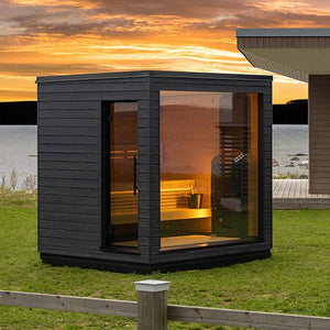 SaunaLife Model G6 Outdoor Sauna — Fully Assembled Garden Series - Healari
