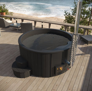 SaunaLife Model S4B — SOAK - Series Wood - Burning Hot Tub - Healari