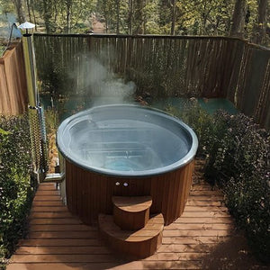 SaunaLife Model S4N — Premium Wood - Burning Hot Tub - Healari