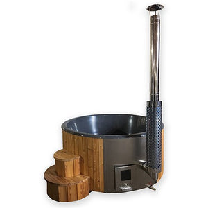 SaunaLife Model S4N — Premium Wood - Burning Hot Tub - Healari
