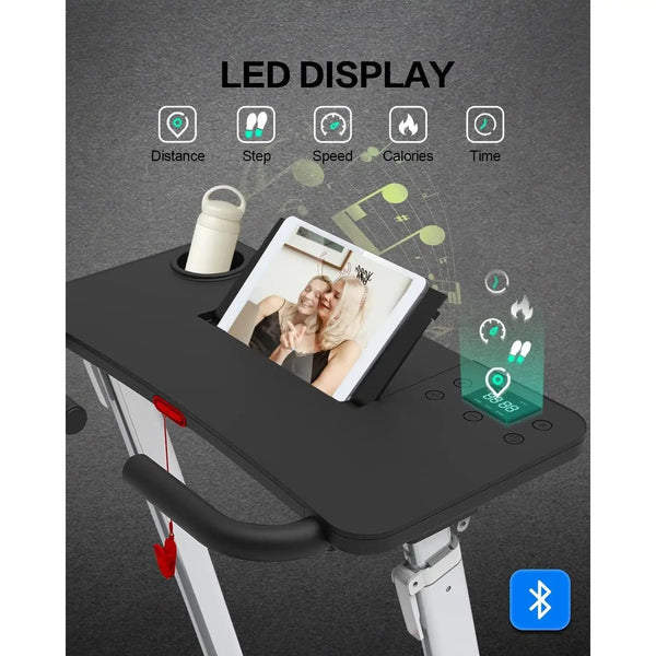 SmartFold Treadmill for Home with 3 - Level Manual Incline And Foldable Design - Healari