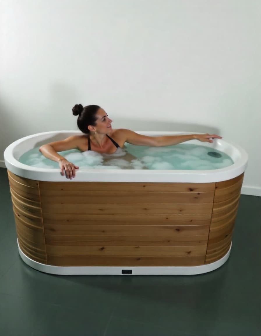 TranquilGlow Ice Barrel Cold Plunge - Healari